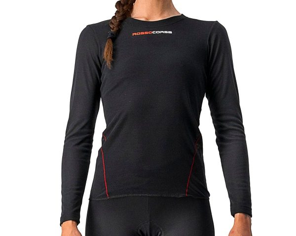 Castelli Women's Prosecco Tech Long Sleeve Baselayer (Black) (L)