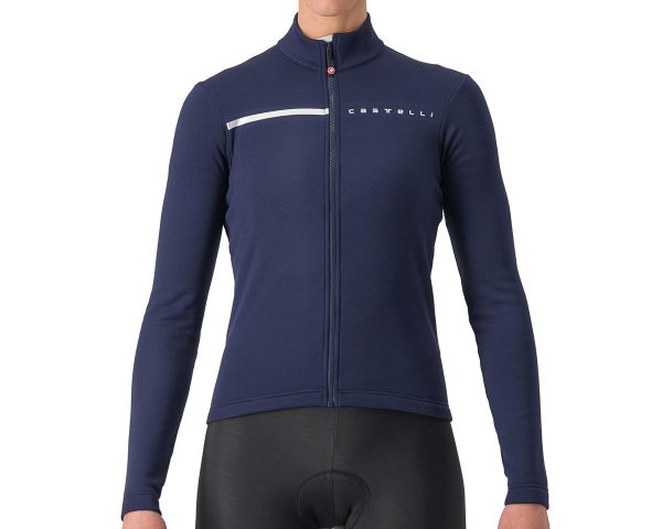 Castelli Women's Sinergia 2 Long Sleeve Jersey FZ (Belgian Blue/Silver) (M)