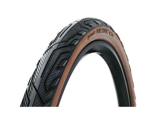 Continental Pure Contact Tire (Black/Coffee/Reflex) (Folding) (700c) (50mm) (Vectran/PolyX Breaker)