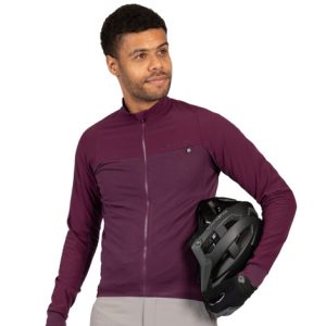 Endura GV500 Long Sleeve Jersey - Aubergine / XLarge