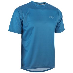 Fly Racing Action Short Sleeve Jersey (Slate Blue) (L)