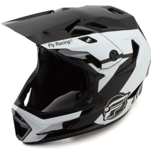 Fly Racing Rayce Full Face Helmet (Black/White/Grey) (L)