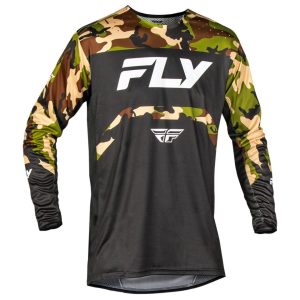 Fly Racing Rayce Long Sleeve Jersey (Black/Camo) (2XL)