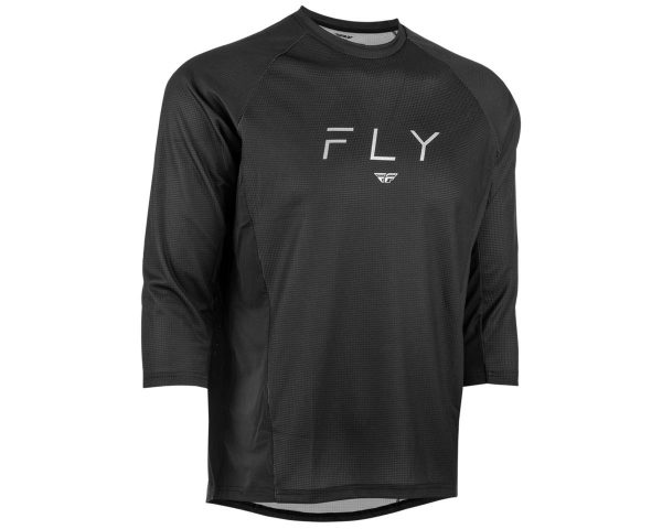 Fly Racing Ripa 3/4 Sleeve Jersey (Black/Grey) (L)