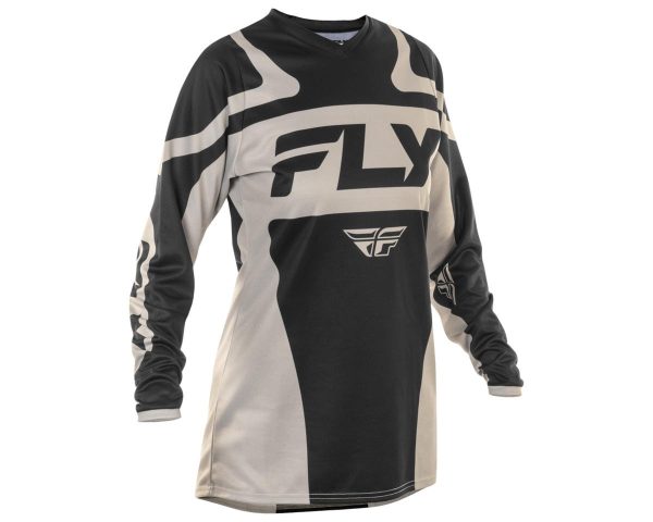 Fly Racing Women's F-16 Jersey (Black/White) (L)