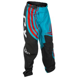 Fly Racing Youth F-16 Pants (Cyan/Black/Red) (20)