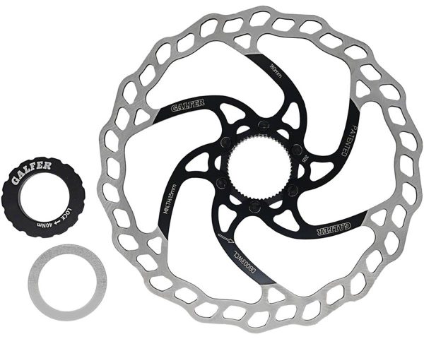 Galfer Wave Mountain Bike Disc Brake Rotor (Black) (Centerlock) (180mm)