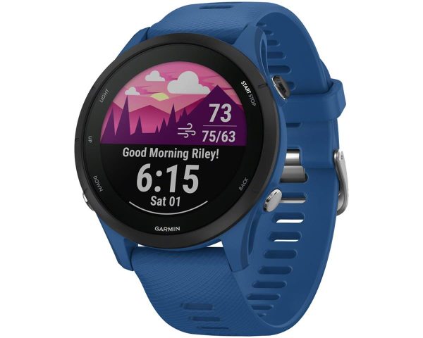 Garmin Forerunner 255 GPS Smartwatch (Tidal Blue) (46mm Case) (MIP Display)