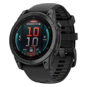 Garmin fenix E GPS Smartwatch (Slate Grey Steel/Black) (47mm Case) (AMOLED Display)