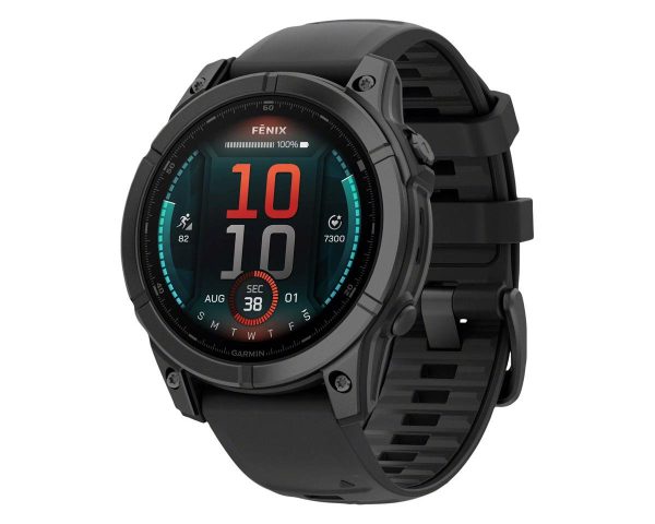 Garmin fenix E GPS Smartwatch (Slate Grey Steel/Black) (47mm Case) (AMOLED Display)