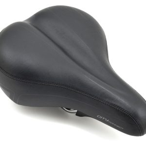 Giant Connect City Unisex Saddle (Black) (Steel Rails) (213mm)