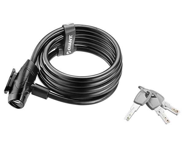 Giant Flex Key Cable Bike Lock (Black) (W/ Bracket)