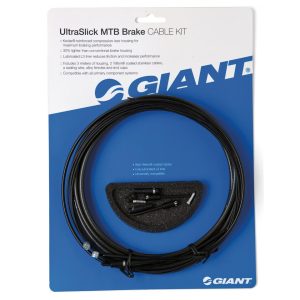 Giant UltraSlick Mountain Brake Cable (Teflon) (1) (Black) (w/ Housing)