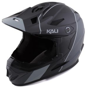 Kali Zoka Stripe Full Face Helmet (Matte Black/Grey) (S)