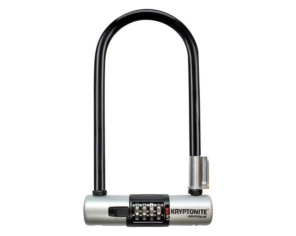 Kryptonite Kryptolok Combo U-Lock (Black/Grey) (4" x 9") (w/ Bracket)