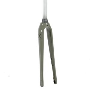 Merlin Carbon / Alloy Gravel Forks - 700c - Light Grey / Tapered / Flat Mount