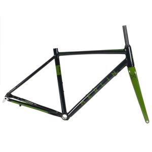 Merlin Malt G2X Gravel Frameset - Gloss Black / Green / 50cm