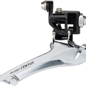 Microshift Centos Front Derailleur (2 x 10 Speed) (Braze-On) (Bottom Pull) (Shimano Compatible)