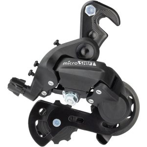 Microshift M21 Rear Derailleur (Black) (6/7 Speed) (Super Short Cage) (Dropout Claw Hanger)