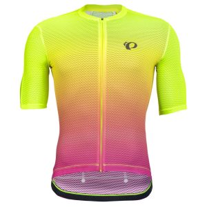 Pearl Izumi PRO Air Mesh Short Sleeve Jersey (Screaming Yellow Gradient) (L)