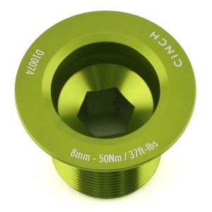 Race Face CINCH Crank Bolt w/ Washer (Gloss Green) (NDS) (M18)