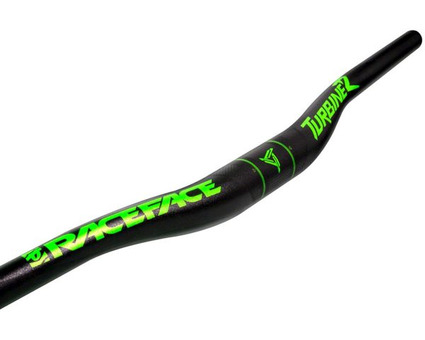 Race Face Turbine-R Riser Bar (Green) (35mm) (20mm Rise) (800mm) (5/8deg Sweep)