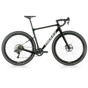 Ridley Kanzo Adventure GRX Di2 Levanto Carbon Gravel Bike - Black / Stellar Green / White / Large