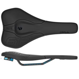 SQlab 612 Ergowave R Saddle (Black) (Hollow S-Tube Alloy Rails) (140mm)