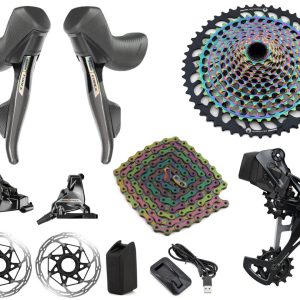 SRAM Force AXS Mullet Gravel Groupset (Rainbow) (1 x 12 Speed) (10-52T)