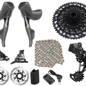 SRAM Force AXS Mullet Gravel Groupset (Unicorn Grey) (1 x 12 Speed) (10-52T)