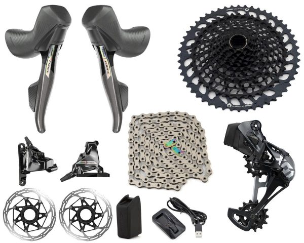 SRAM Force AXS Mullet Gravel Groupset (Unicorn Grey) (1 x 12 Speed) (10-52T)