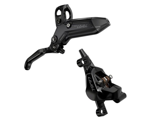 SRAM Level Silver Stealth 2-Piston Hydraulic Disc Brake (Black) (Post Mount) (Left) (Caliper Include