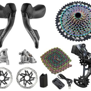 SRAM RED/XX1 AXS Mullet Gravel Groupset (Rainbow) (1 x 12 Speed) (10-52T) (E1) (2024)