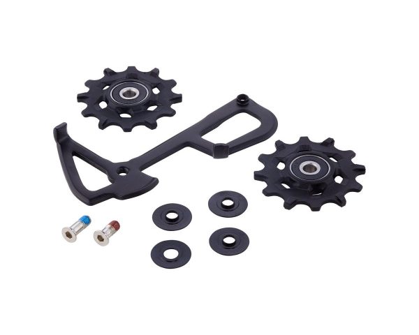 SRAM Rear Derailleur Pulley Kit and Type 2.1 Long Cage Assembly (Black) (GX 1 X 11/Force1/Rival1)