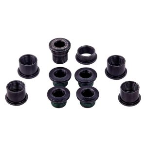 SRAM Red Quarq Five Arm Chainring Hidden Dual-Hex Bolt Kit (Black) (Steel) (5-Pack)