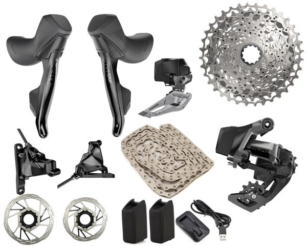 SRAM Rival AXS Road Groupset (Black) (2 x 12 Speed) (10-36T)