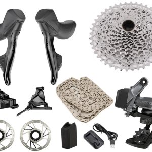 SRAM Rival AXS XPLR Gravel Groupset (Black) (1 x 12 Speed) (10-44T)