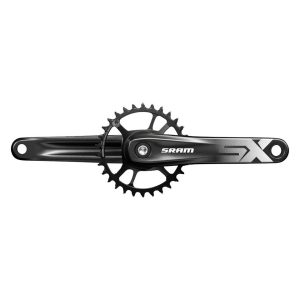 SRAM SX Eagle Powerspline Crankset (Black) (w/ X-Sync 2 DM Steel Chainring) (175mm) (32T) (1 x 11/12