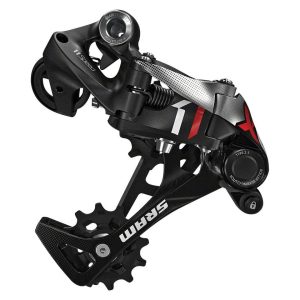 SRAM X01 Rear Derailleur (Black/Red) (1 x 11 Speed) (Medium Cage) (Clutch)