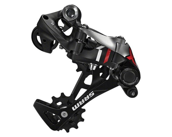 SRAM X01 Rear Derailleur (Black/Red) (1 x 11 Speed) (Medium Cage) (Clutch)