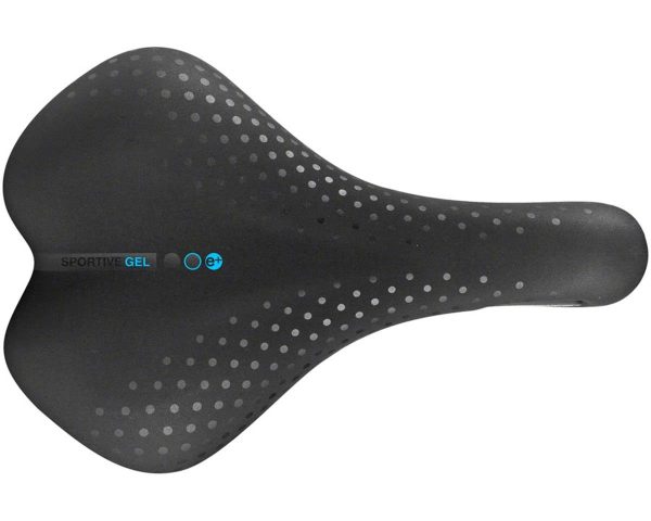 Selle San Marco Sportive Gel Saddle (Black) (Steel Rails) (L1) (170mm)