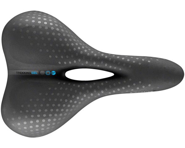 Selle San Marco Trekking Open-Fit Gel Saddle (Black) (Steel Rails) (L2) (188mm)