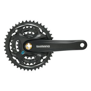 Shimano Altus FC-M311 Crankset (Black) (3 x 7/8 Speed) (Square Taper) (170mm) (48/38/28T) (Riveted)