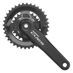 Shimano CUES FC-U4000-2 Crankset w/Chainrings (Black) (2 x 9/10/11) (170mm) (36/22T) (Square Taper)