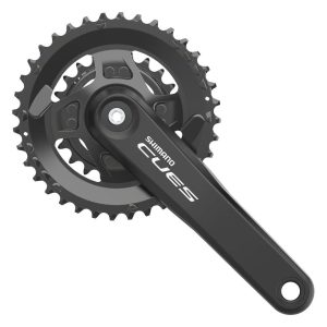 Shimano CUES FC-U4000-2 Crankset w/Chainrings (Black) (2 x 9/10/11) (175mm) (36/22T) (Square Taper)