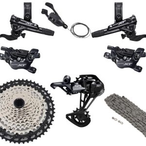 Shimano Deore XT M8100 Mountain Bike Groupset (Black) (1 x 12 Speed) (4-Piston Brakes)