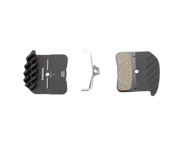 Shimano Disc Brake Pads (Resin) (w/ Cooling Fins) (H03A-RF) (Shimano Deore XT/Saint) (1 Pair)