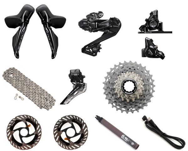 Shimano Dura-Ace R9200 Di2 Groupset (Black) (2 x 12 Speed) (11-34T) (Disc Brake)