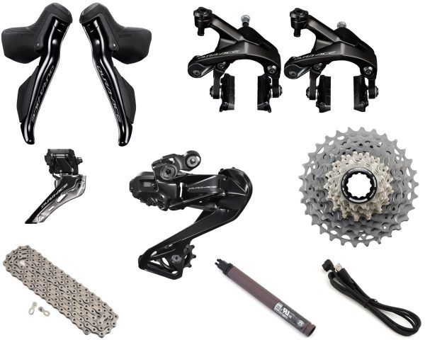 Shimano Dura-Ace R9250 Di2 Rim Brake Groupset (Black) (2 x 12 Speed) (11-30T)