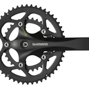 Shimano FC-R345-L Double Crankset (Black) (9-Speed) (Octalink) (175mm) (50/34T)